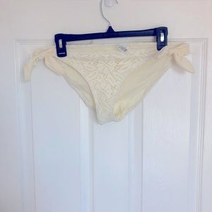 Aerie White Eyelet Bikini Bottoms